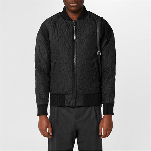 VIVIENNE WESTWOOD - Men's Cyclist Bomber Stand Collar Long Sleeve Quilted Parka