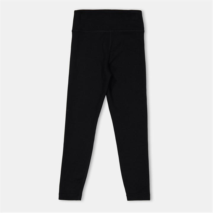 Black/White - Nike - Sportswear Essential Big Kids' (Girls') Mid-Rise Leggings