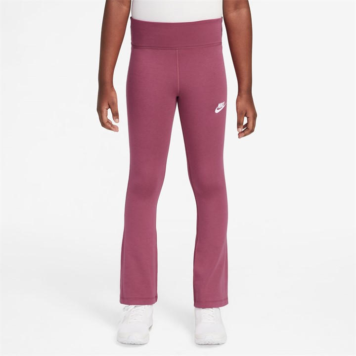 Sweet Beet/Wht - Nike - Sportswear Essential Big Kids' (Girls') Mid-Rise Leggings