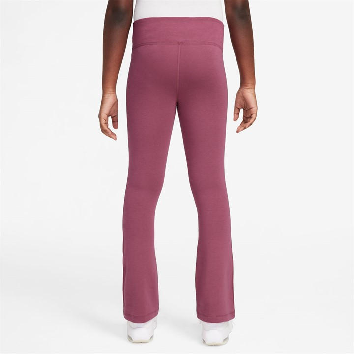 Sweet Beet/Wht - Nike - Sportswear Essential Big Kids' (Girls') Mid-Rise Leggings