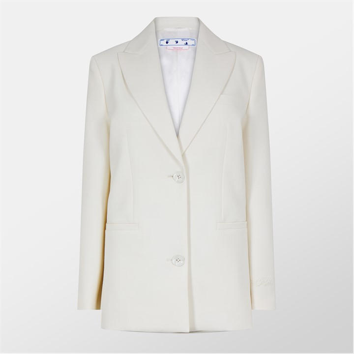 Off-white Wo Blend Tomboy Jacket White A White A In White