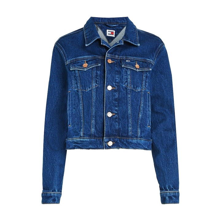 Tommy Jeans Izzie Slim Fit Denim Jacket In Blue