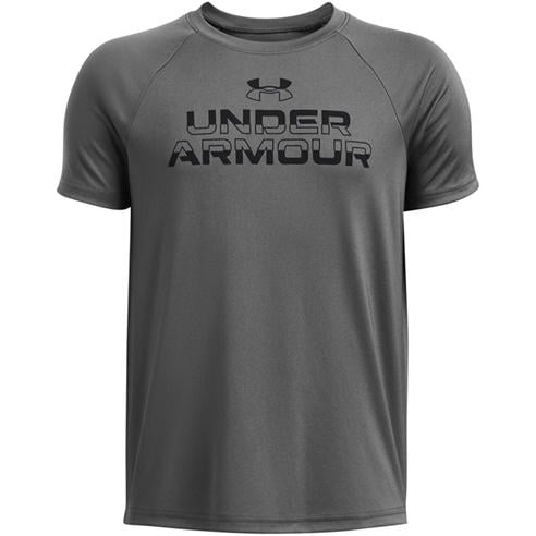 Under Armour - Under Armour Ua Tech Split Wordmark Ss Gym Top Boys