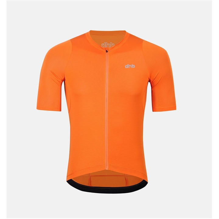 Dhb Men's Orange Aeron Short Sleeve Jersey 3.0 2XL