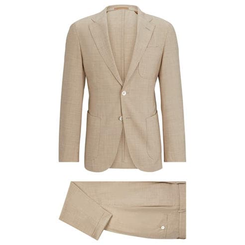 BOSS - Men's HBC LHeston 2 Pcs 242 Camel Suit