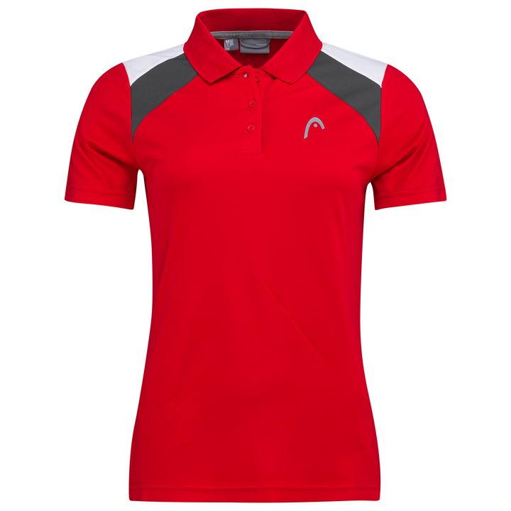 Head Club Tech Polo Shirt Womens In Red