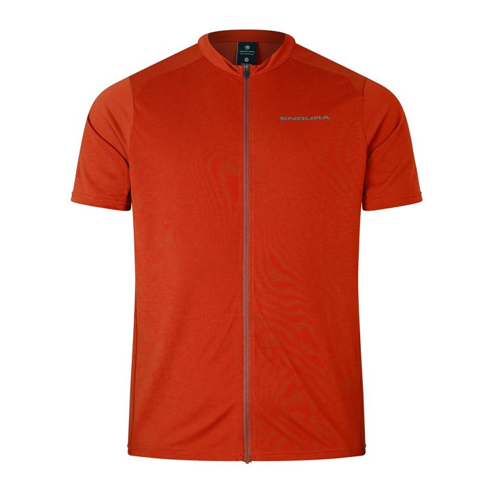 Endura Men's Red Loop Ss Zip Medium