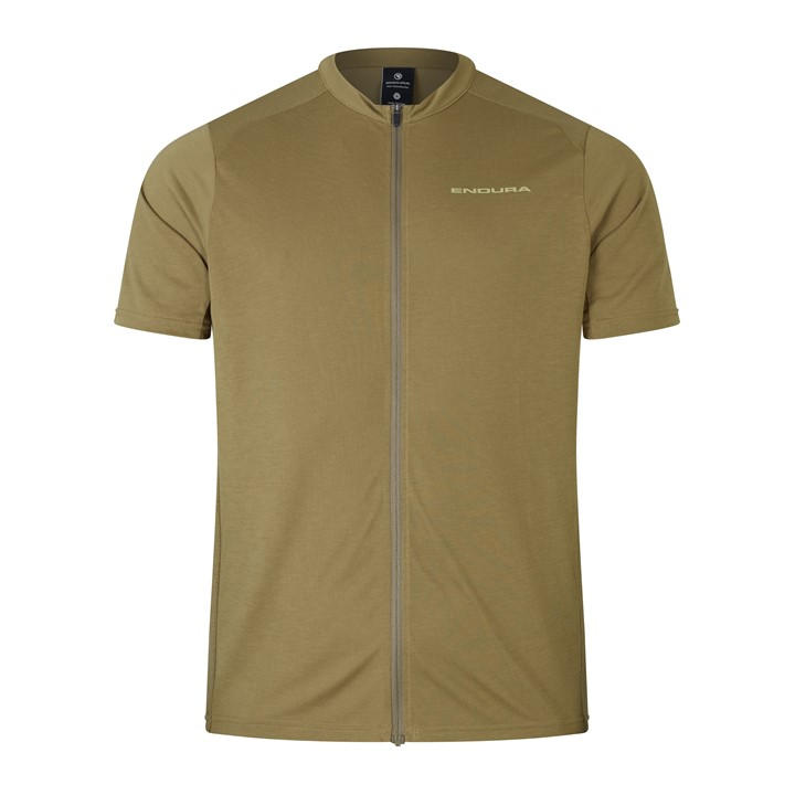 Endura Men's Green Loop Ss Zip Medium
