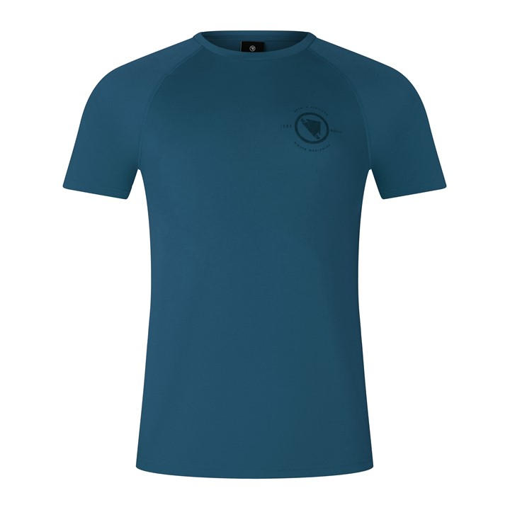 Endura Men's Blue Loop Ss Tech Small