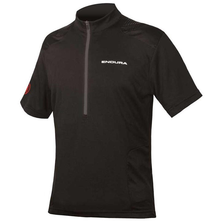 Endura Men's Black Hummvee Short Sleeve Jersey Medium
