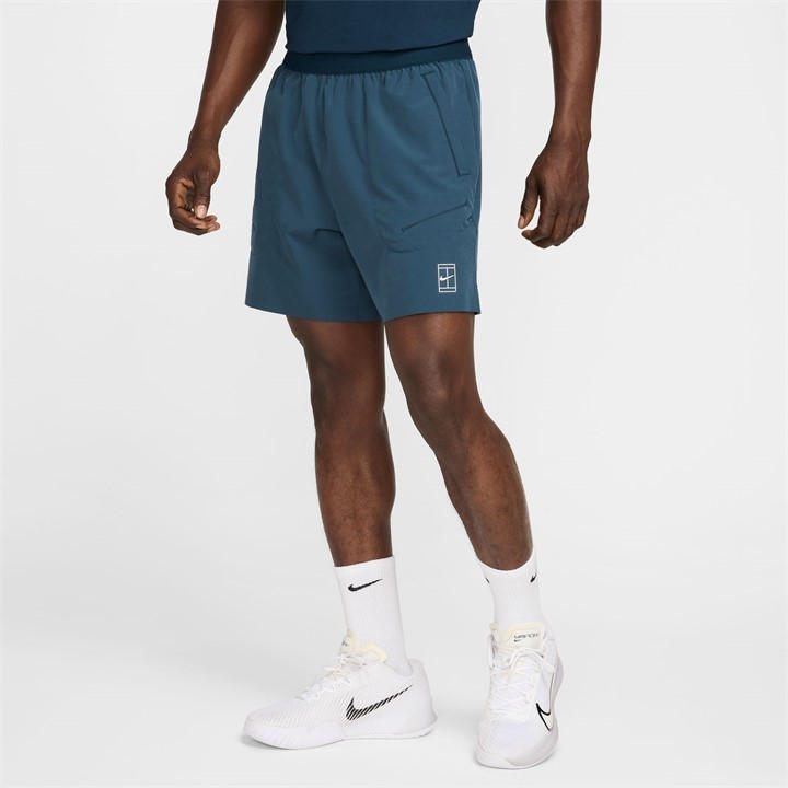 Arm Navy/White - Nike - Advantage 6-Inch Shorts Mens