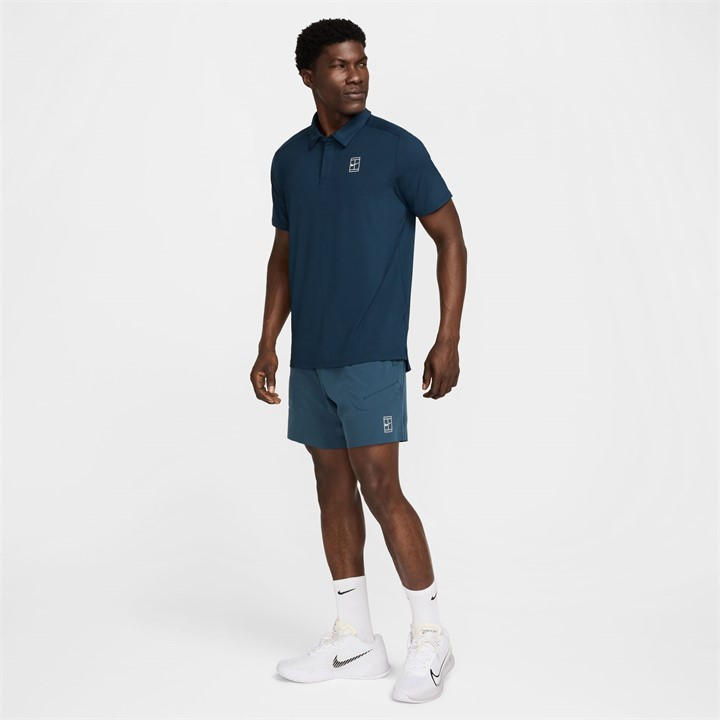 Arm Navy/White - Nike - Advantage 6-Inch Shorts Mens