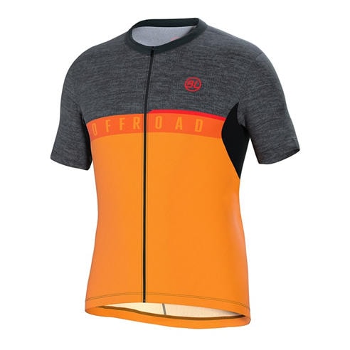 Bicycle Line - Men's AGORDO Full-Length Zip Loose Fit Short Sleeve Cycling Jersey