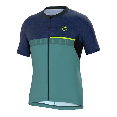 Bicycle Line - Men's AGORDO Full-Length Zip Loose Fit Short Sleeve Cycling Jersey