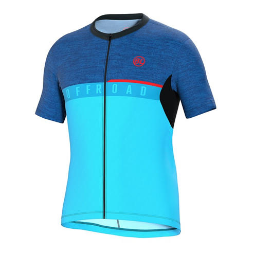 Bicycle Line - Men's AGORDO Full-Length Zip Loose Fit Short Sleeve Cycling Jersey