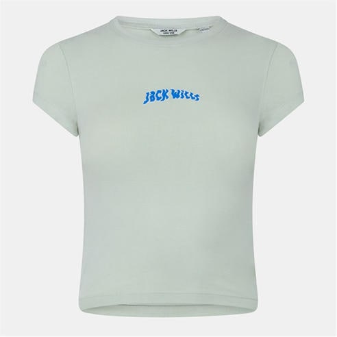 Jack Wills - Women's Graphic Cap Sleeve Crop Top