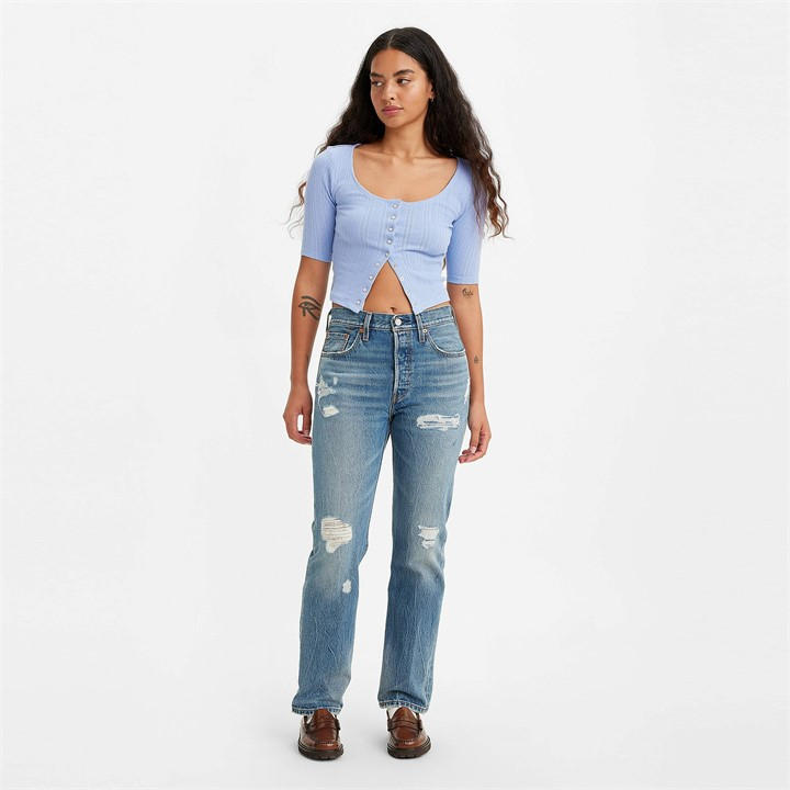 Levis Levis 501 Jeans Wmns Ld99 - Blue