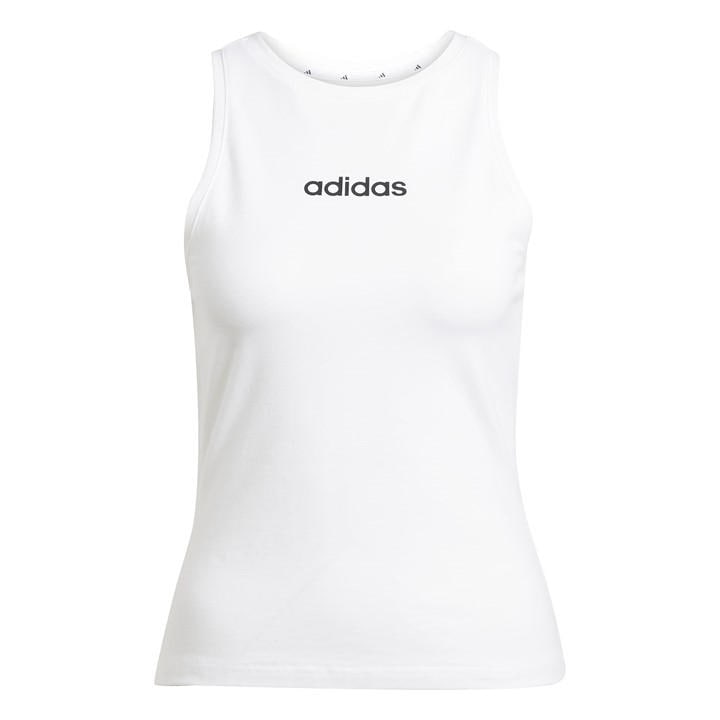 ADIDAS ORIGINALS ESSENTIALS LINEAR SLIM COTTON TANK TOP WOMEN