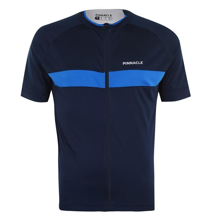Pinnacle Men's Blue Race Short Sleeve Cycling Top Extra Large