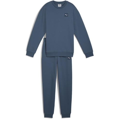 Puma - Unisex Kids' Elevated Relaxed Crew Fleece Tracksuit