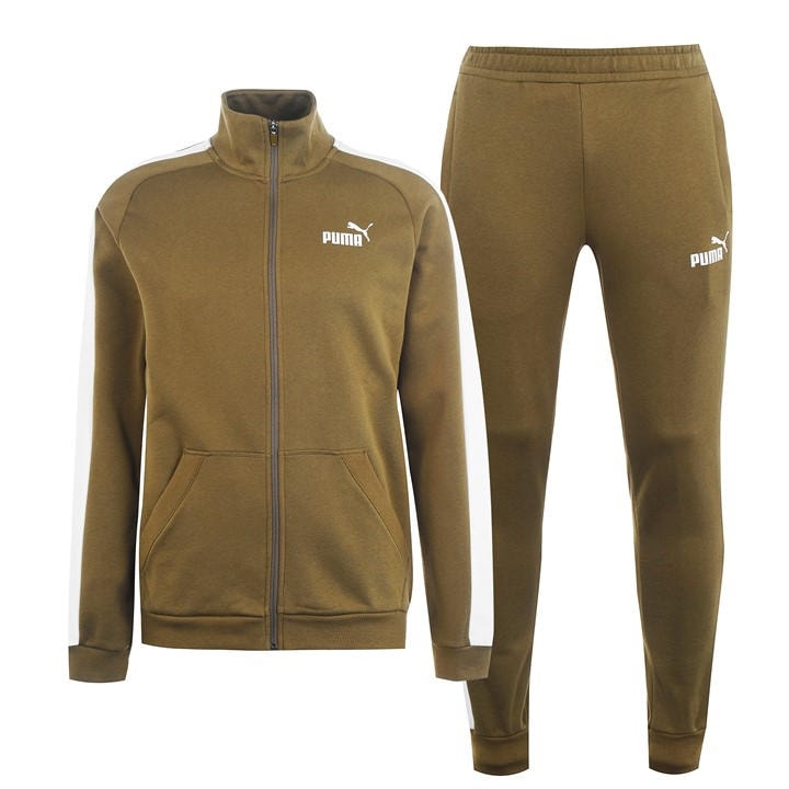 Puma Men's Brown Clean Fleece Tracksuit 2XL