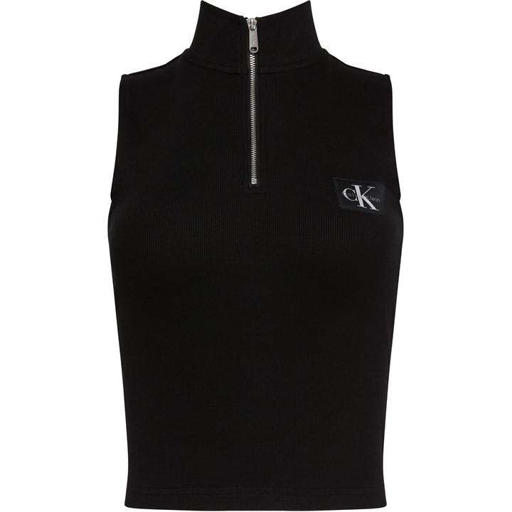 Calvin Klein Jeans Women's Black Ckj Wv 1/4Z Top Size 12