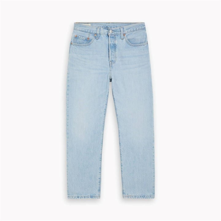 Levis Women's Blue 501 Cropped Jeans - 24 L30