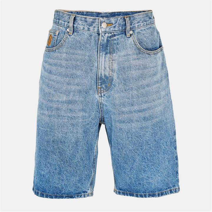 BILLIONAIRE BOYS CLUB KNEE LENGTH ASTRO DENIM SHORTS