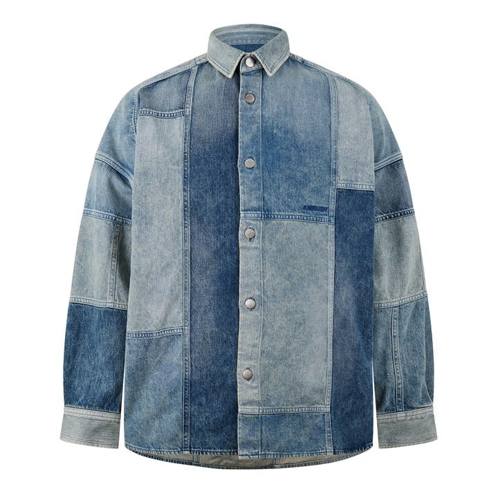 Mid Blu - AMBUSH - Patchwork Denim Shirt