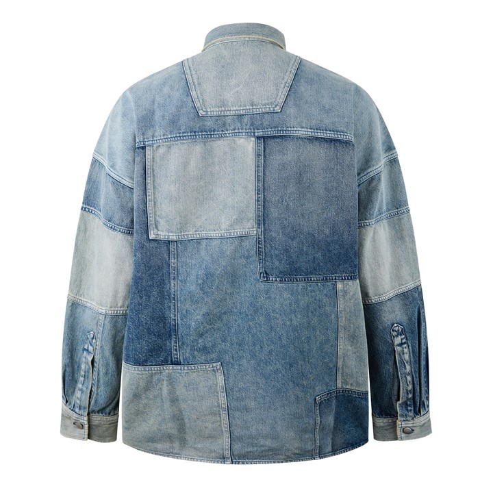 Mid Blu - AMBUSH - Patchwork Denim Shirt
