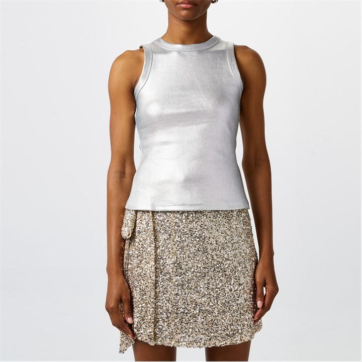 NEVER FULLY DRESSED RIBBED TANK TOP