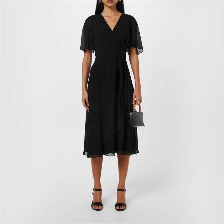 Lauren by Ralph Lauren Belted Georgette dress - Black