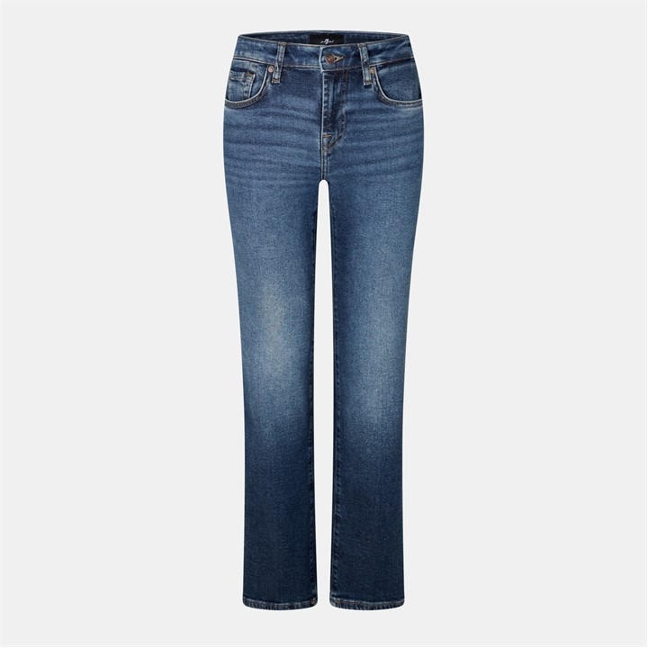 Light Blue - 7 For All Mankind - Women's Calie Straight Leg Jeans