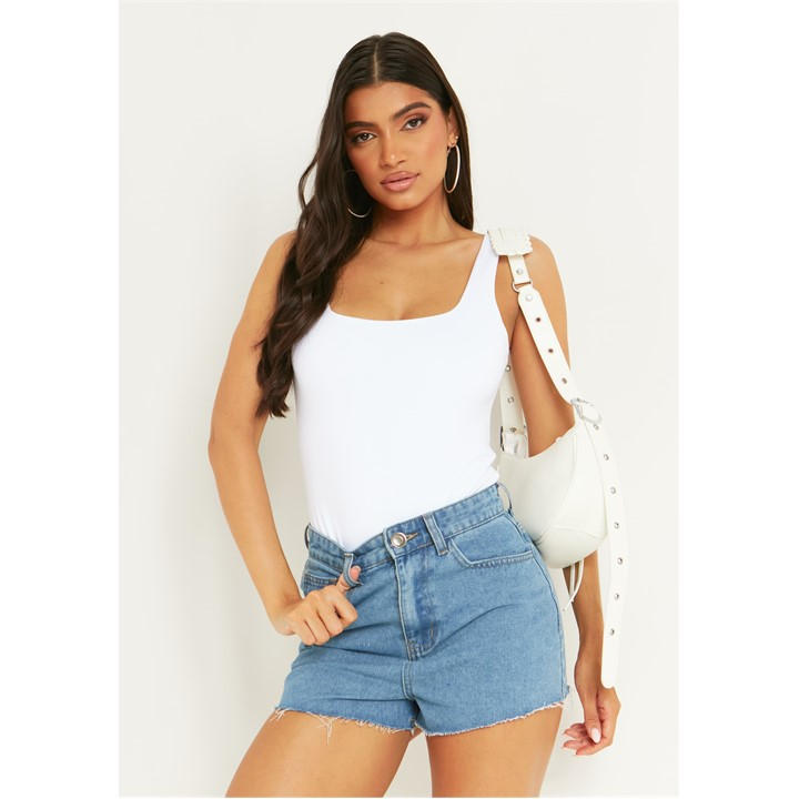 MISSY EMPIRE WASH DENIM SHORT