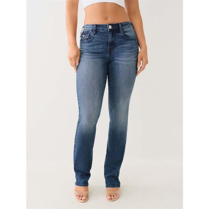TRUE RELIGION BILLIE MID RISE JEANS WOMENS