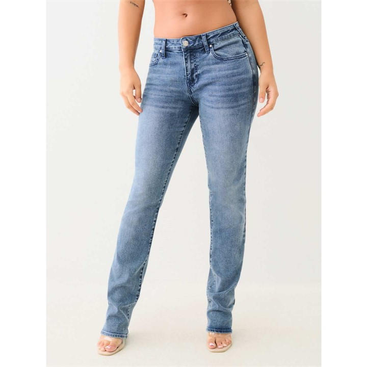 TRUE RELIGION BILLIE STRAIGHT JEANS WOMENS