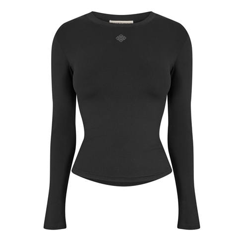 THE COUTURE CLUB - Womens Sculpting Stretch Long Sleeve T-Shirt