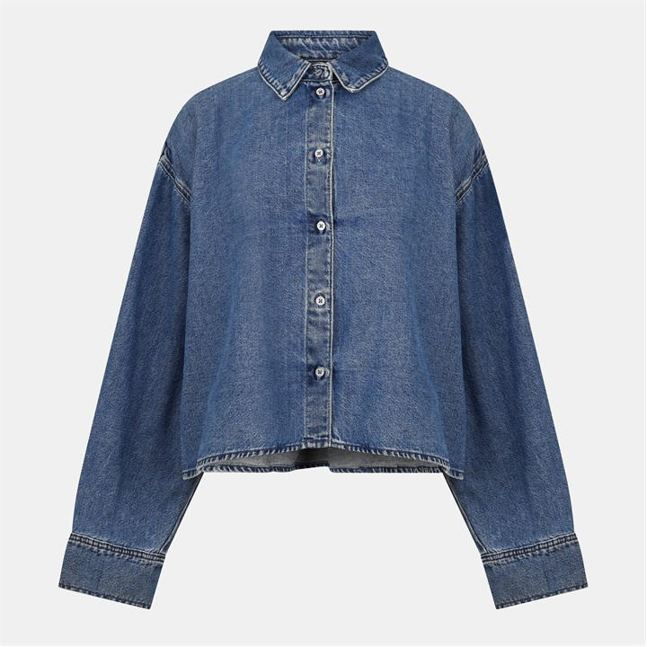 7 For All Mankind Nina Shirt Ld61 In Blue