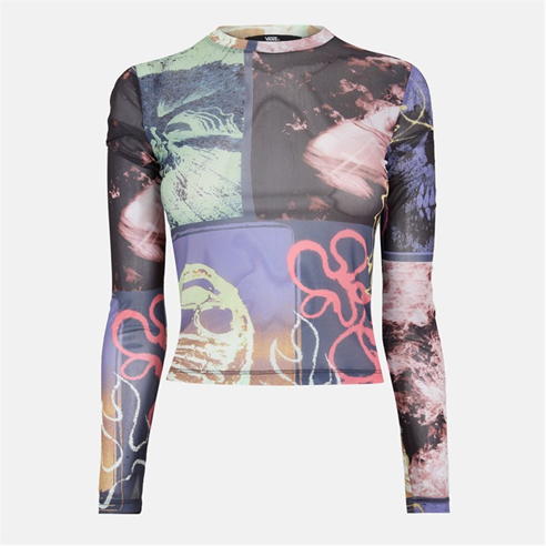 Vans - Ludlow Mesh Long Sleeve Parisian Ni T-Shirt Womens