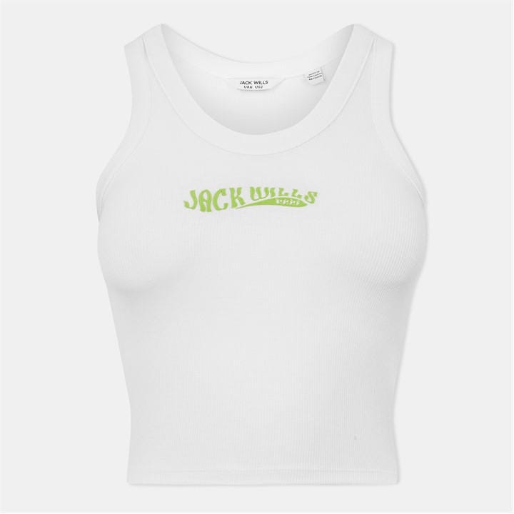 JACK WILLS SCOOP NECK RIB TANK TOP