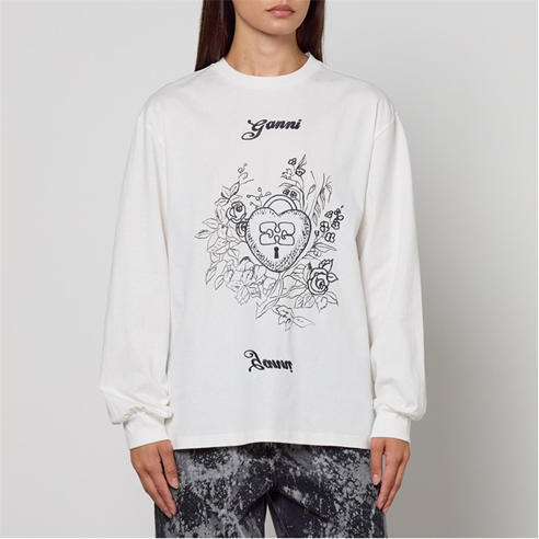 GANNI - Women's Charm Long Sleeve T-Shirt