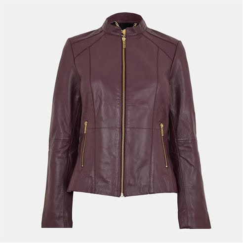 Biba - Biba Neru Collar Leather Jacket