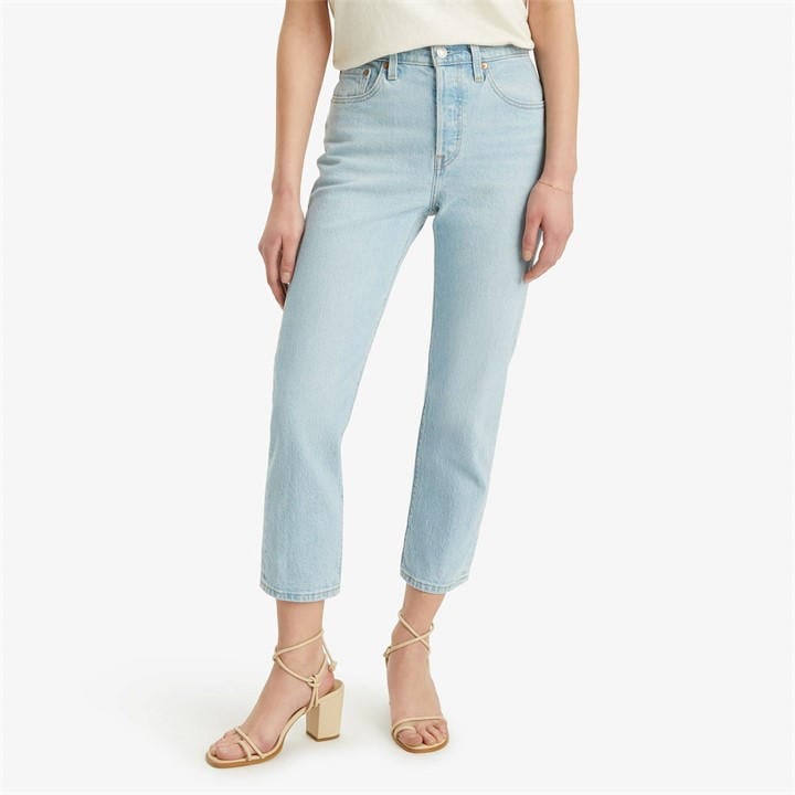 Levis Women's Blue 501 Cropped Jeans Small