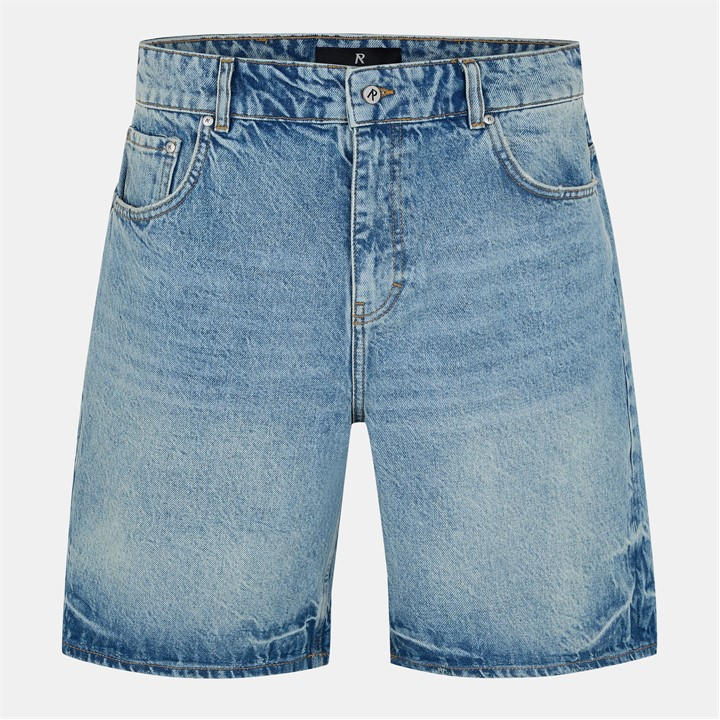 Represent Men's Blue Denim Shorts - Extra Large