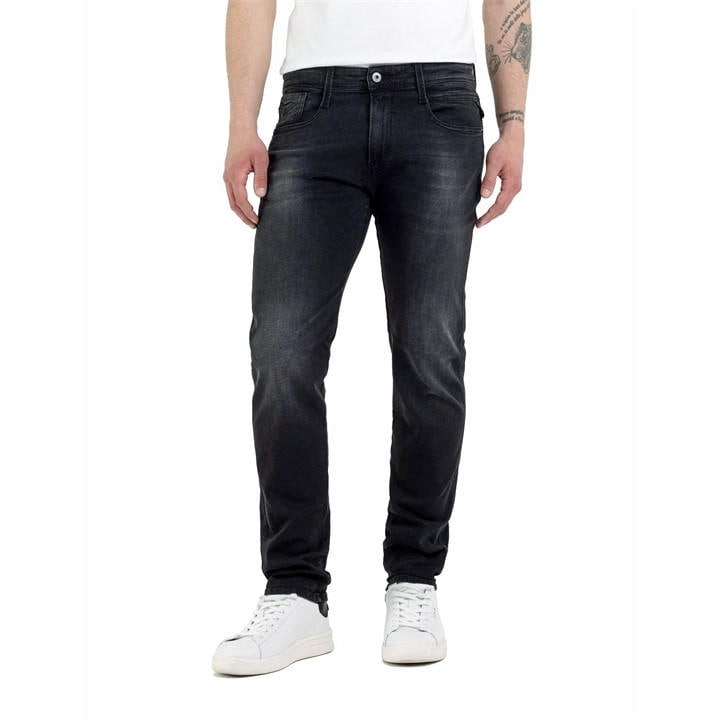 Replay Men's Grey Powerstretch Anbass Slim Fit Jean Size 34 R