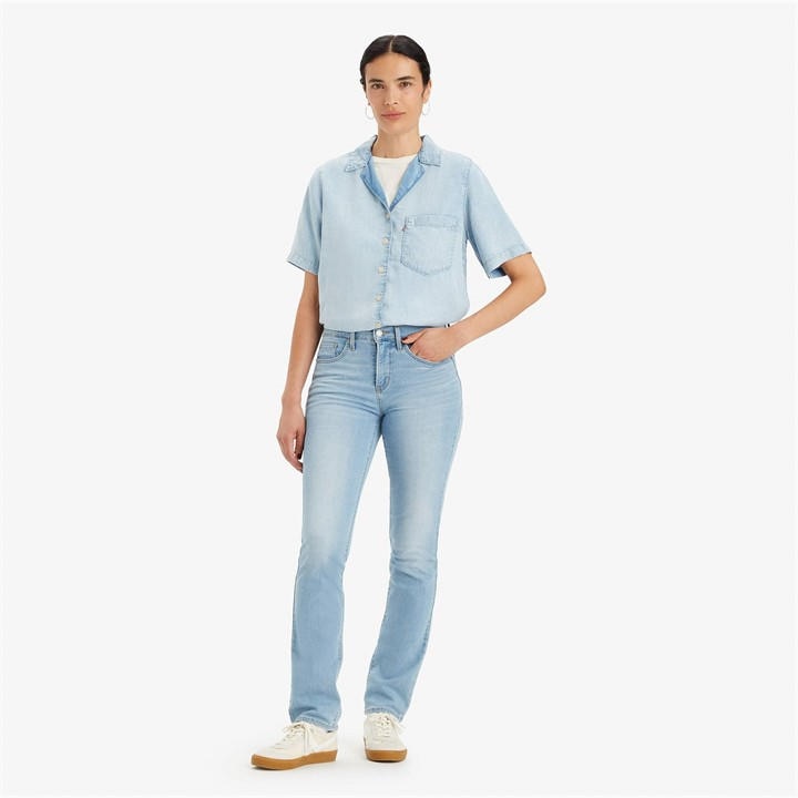 Levis Women's Blue 314 Shaping Straight Jeans