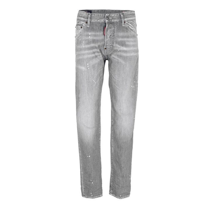 Rip Repair Blk - DSQUARED2 - Cool Guy Slim Jeans
