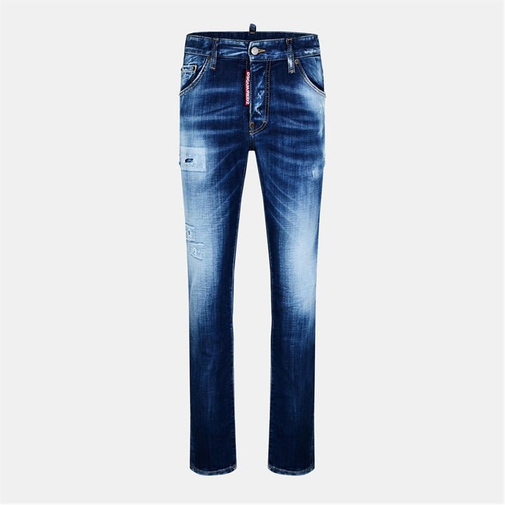 Rip Repair Blk - DSQUARED2 - Cool Guy Slim Jeans