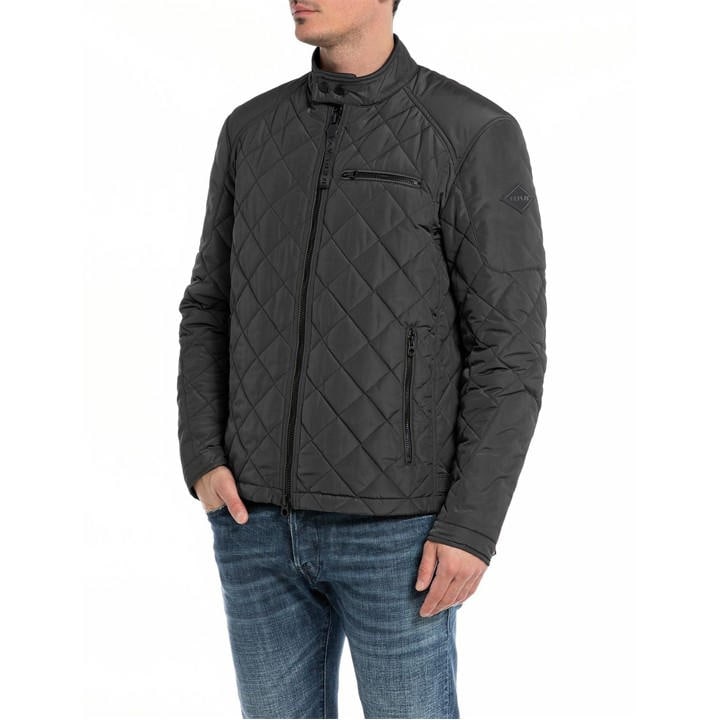 REPLAY SHORT JACKET IN OXFORD PO
