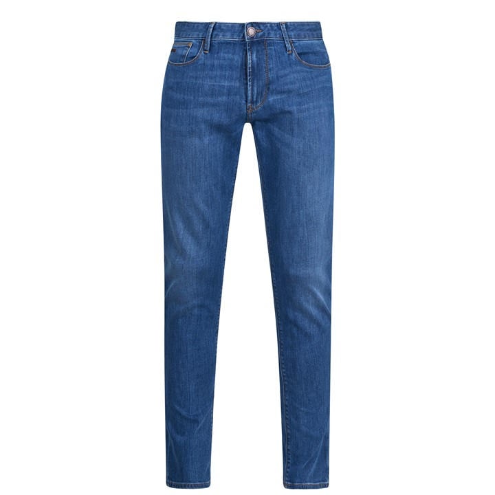 Emporio Armani Men's Blue J06 Slim Jeans Small